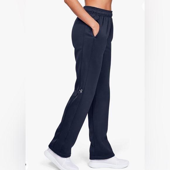 Under Armour UA Double Threat Armour Fleece Navy Pants 1295299-410 Size 3XL - Picture 3 of 10